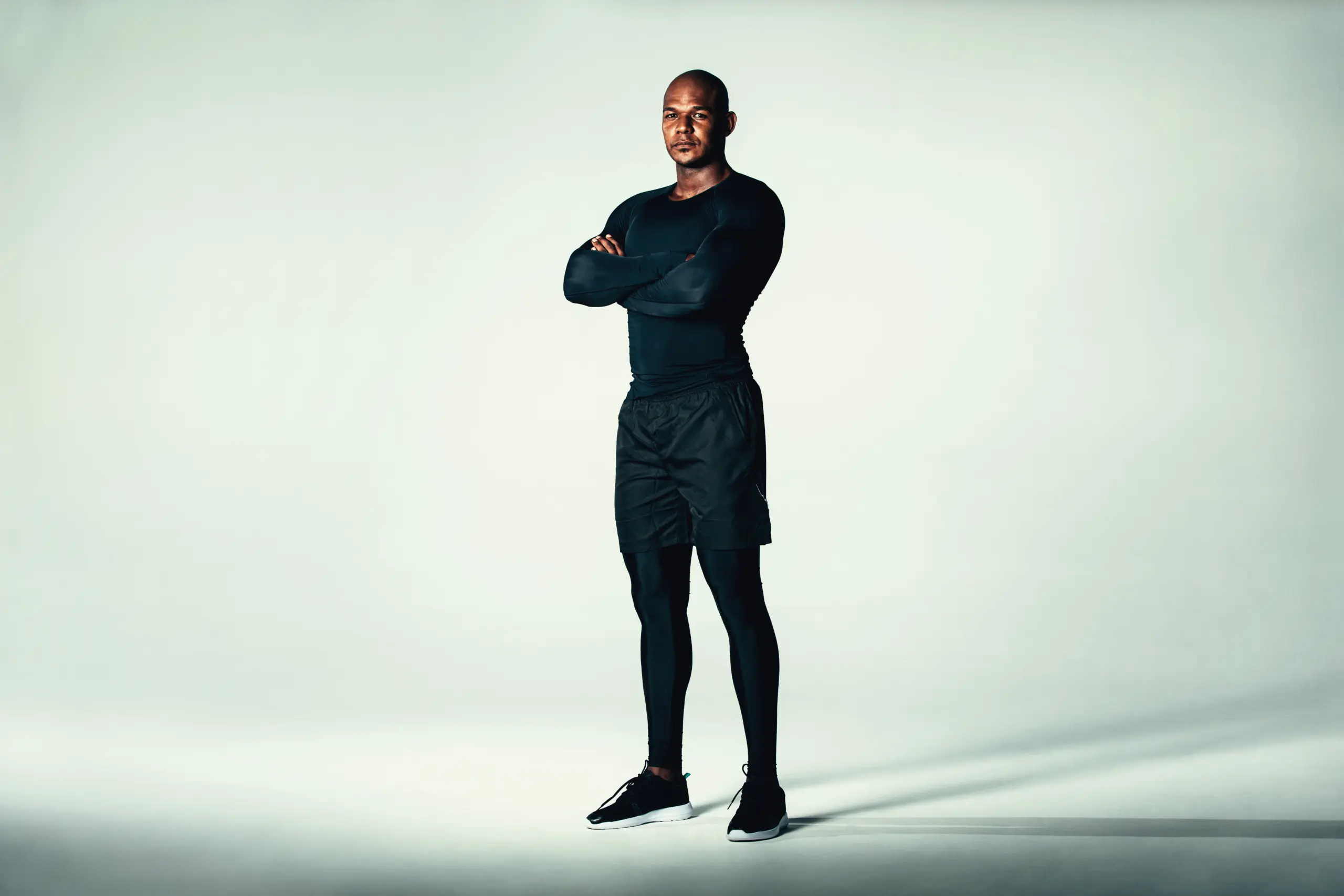 Man in full seamless compression kit