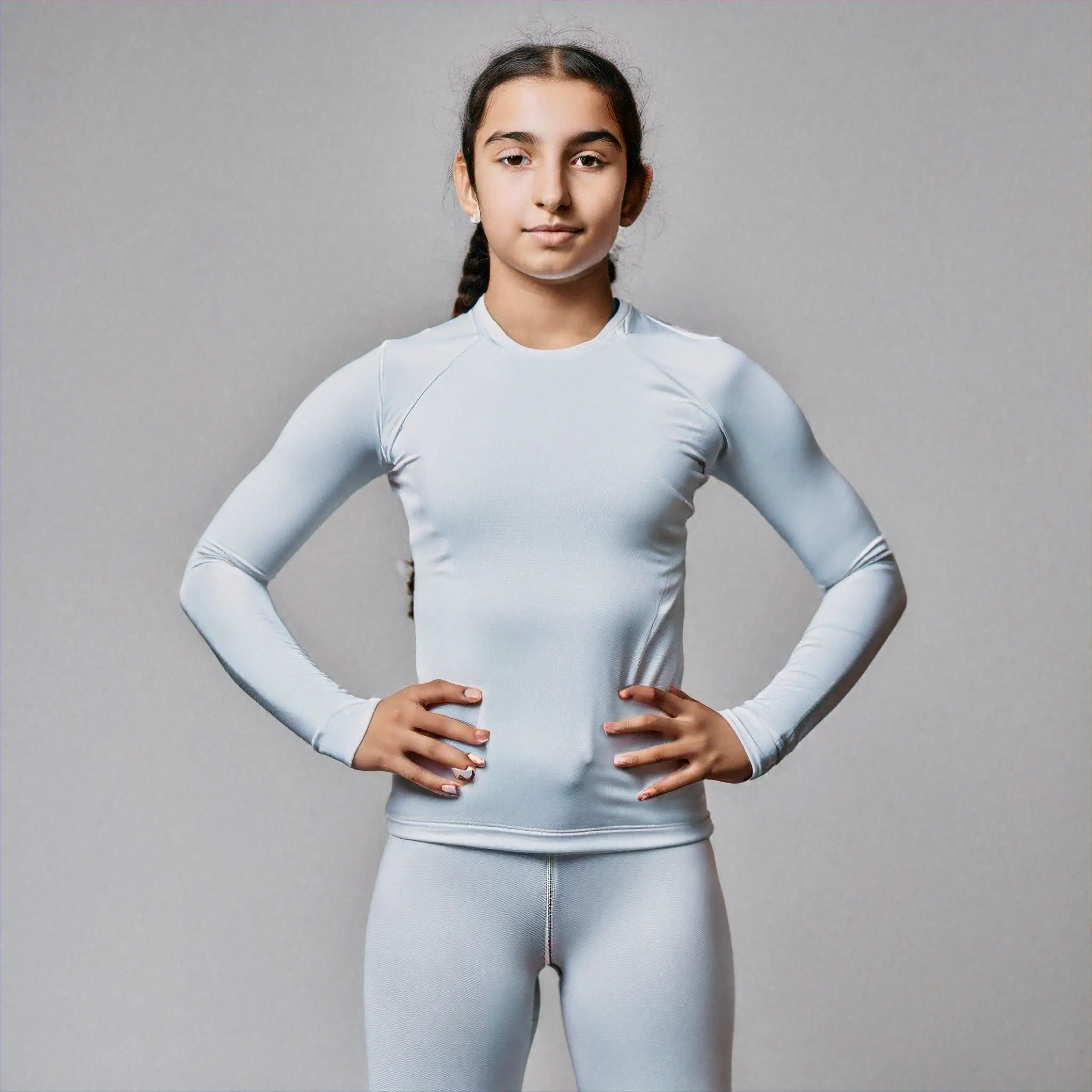 Child in seamless base layer